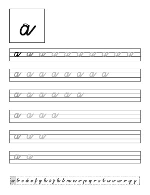 Schreibschrift Übungsblätter zum Ausdrucken - Lern.Monster